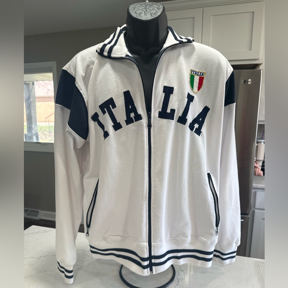 Superlove Men's Track Jacket XXL Italia Full Zip Collared Zip Pockets